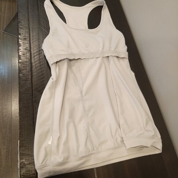 3/$20 Joe Fresh Yoga Tank Top Solid Racerback Shelf Bra Blouson Breathable Mesh - Picture 10 of 15